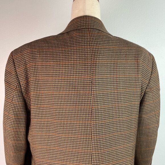 Jos. A. Banks Brown Wiol Textured Sport Coat with Notched Lapel Size 42S EUC - Picture 6 of 10